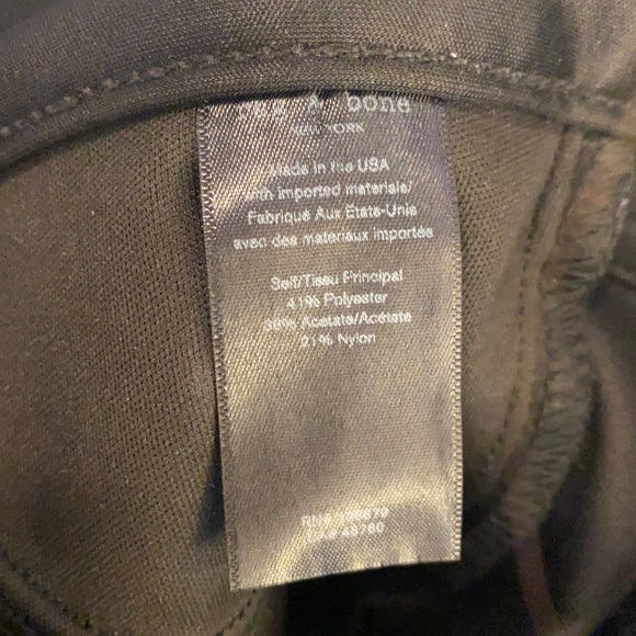 Rag & Bone black leather pants (only worn once) - Picture 4 of 7